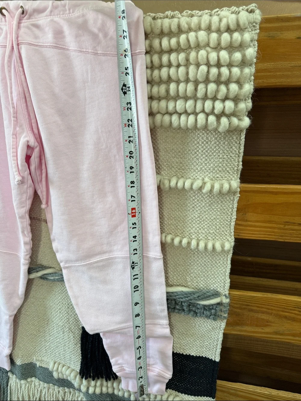 LoveShackFancy Pink Drawstring Track Joggers